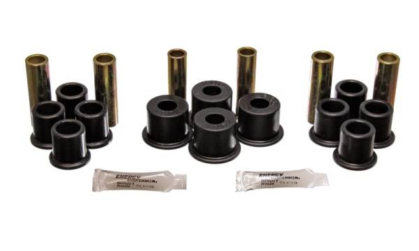 Energy Suspension - Energy Suspension 8/81-96 Ford F100/F150 2WD Black Rear Leaf Spring Bushing Set - 4.2122G