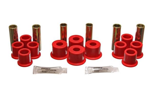 Energy Suspension - Energy Suspension 8/81-96 Ford F100/F150 2WD Red Rear Leaf Spring Bushing Set - 4.2122R