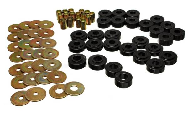 Energy Suspension - Energy Suspension Rr Spring Frame Shackle Kit - Black - 4.2127G