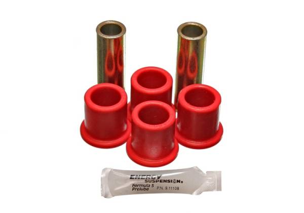 Energy Suspension - Energy Suspension 82-96 Ford F100/F150 2WD Red Rear Frame Shackle Bushing Set - 4.2133R