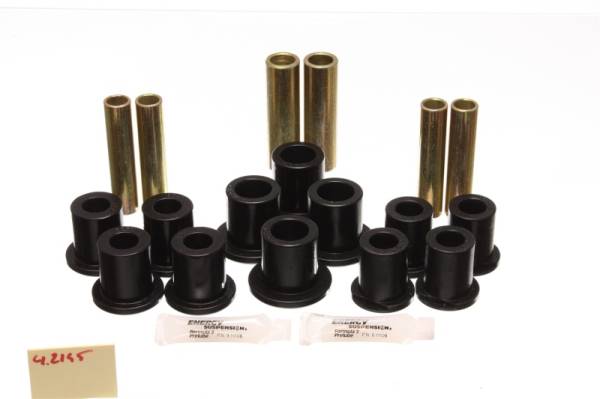 Energy Suspension - Energy Suspension Fd Rr Spring Bush Set Complete - Black - 4.2145G