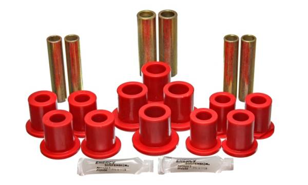 Energy Suspension - Energy Suspension Fd Rr Spring Bush Set Complete - Red - 4.2145R
