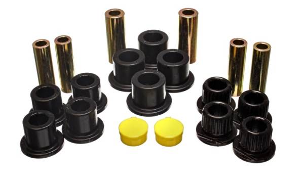 Energy Suspension - Energy Suspension Rear Leaf Spring Bushing Set - Black - 4.2149G