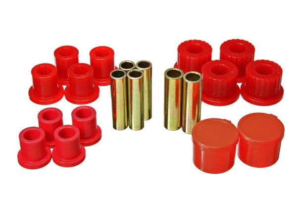 Energy Suspension - Energy Suspension 98-11 Ford Ranger 2/4WD Rear Leaf Spring Bushing Set - Red - 4.2158R