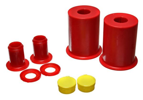 Energy Suspension - Energy Suspension 05-13 Ford Mustang Red Front Lower Control Arm Bushings (Must reuse outer metal sh - 4.3165R