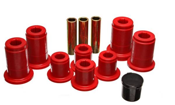 Energy Suspension - Energy Suspension Frt Control Arm Bushing Set - Red - 4.3168R