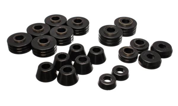 Energy Suspension - Energy Suspension Fd Bronco Body Mount Set - Black - 4.4102G