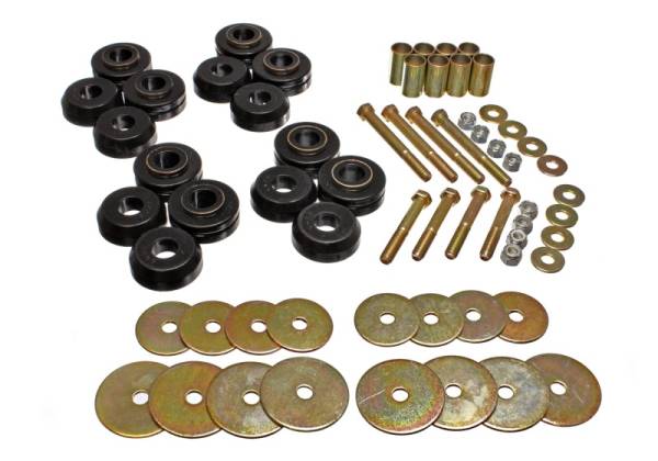 Energy Suspension - Energy Suspension Bronco Body Mnt W/Hardware - Black - 4.4110G