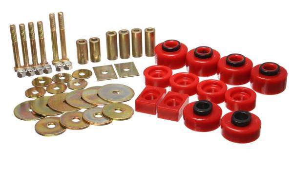 Energy Suspension - Energy Suspension 97-03 Ford F-100/F-150 2WD/F250 2WD & L-Duty Red Body (Ext Cab ONLY ) Mount Set - 4.4114R