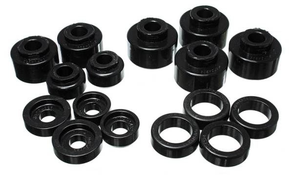 Energy Suspension - Energy Suspension 99-07 Ford F-250/F-350 SD 2/4WD Crew Cab Body Mount Set - Black - 4.4120G