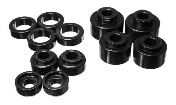Energy Suspension - Energy Suspension 2005-07 Ford F-250/F-350 SD 2/4WD Reg Cab Body Mount Set - Black - 4.4121G