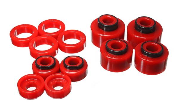 Energy Suspension - Energy Suspension 05-07 Ford F250/F350 2/4WD Red Body Mount Set - 4.4121R