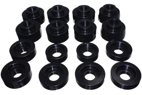 Energy Suspension - Energy Suspension 08-16 Ford F-250/F-350/F-450/F-550 Super Duty Crew Cab Black Body Mount Set - 4.4124G