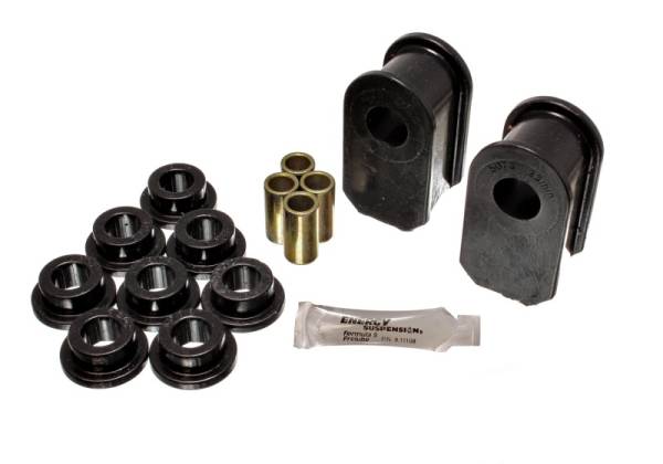 Energy Suspension - Energy Suspension Ford F100/150/250 Blk Fr & Rr A Style 1in Dia Sway Bar 3-1/2in Tall Bushing Sets - 4.5127G