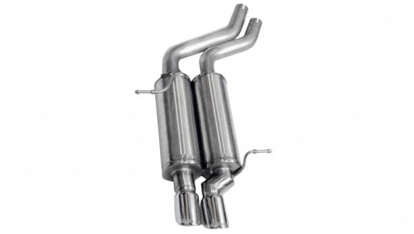 CORSA Performance - Corsa 2001-2006 BMW 325i/ci Convertible E46 Polished Sport Axle-Back Exhaust - 14559