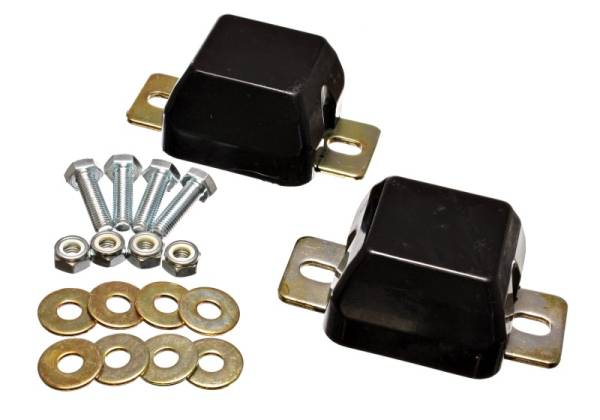 Energy Suspension - Energy Suspension 00-04 Ford Excursion / 99-04 F-250 Super Duty 4WD Black Front Axle Bump Stop Set - 4.9103G