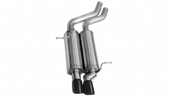 CORSA Performance - Corsa 2001-2006 BMW 325i/ci Convertible E46 Black Sport Axle-Back Exhaust - 14559BLK