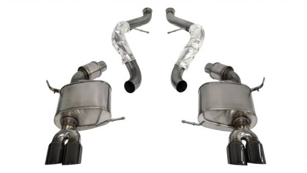 CORSA Performance - Corsa 2008-2012 BMW M3 E90 Black Sport Cat-Back Exhaust - 14569BLK