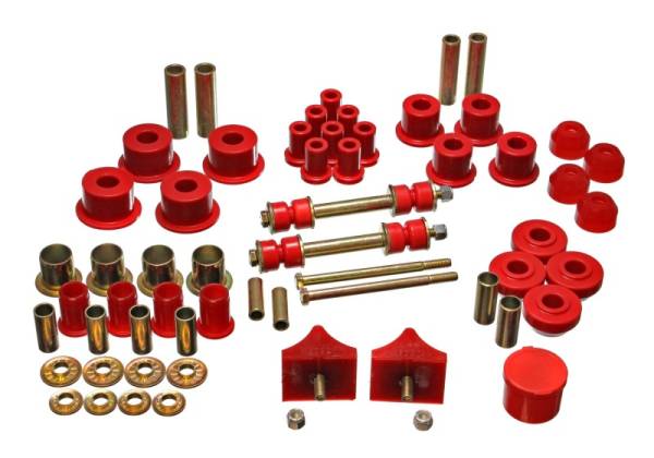 Energy Suspension - Energy Suspension 66-76 Chrysler A Body - Dart/Demon/Duster/Valiant Red Hyper-flex Master Bushing Se - 5.18104R