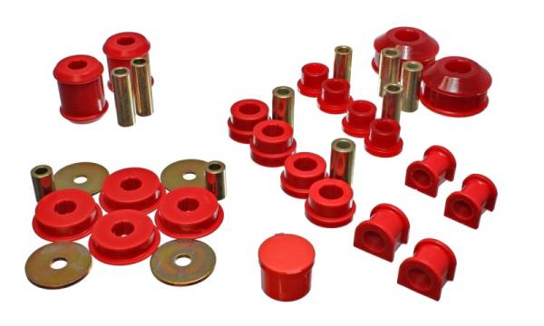 Energy Suspension - Energy Suspension 03-05 Mitsubishi Lancer EVO 8 Red Hyper-flex Master Bushing Set - 5.18115R