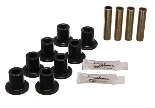 Energy Suspension - Energy Suspension Front Leaf Spring Bushing Set - Black - 5.2102G