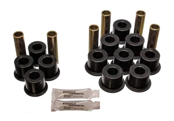 Energy Suspension - Energy Suspension 97-04 Dodge Dakota 2WD / 87-04 4WD Black Rear Leaf Spring Bushing Set - 5.2113G