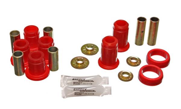 Energy Suspension - Energy Suspension Chrysler F/J/M Body RWD Red Front Control Arm Bushing Set - 5.3114R