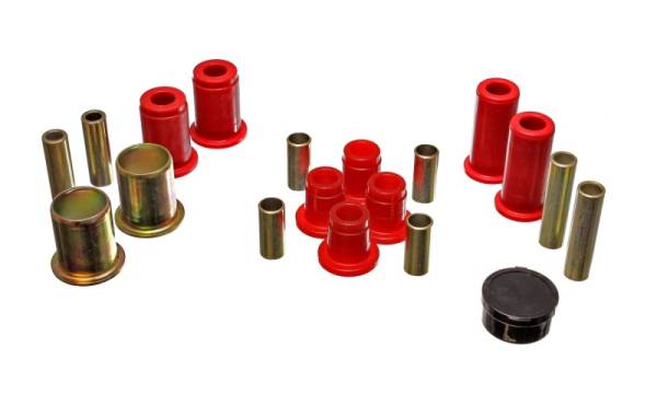 Energy Suspension - Energy Suspension 87-96 Dodge Dakota 2WD Red Front End Control Arm Bushing Set - 5.3115R