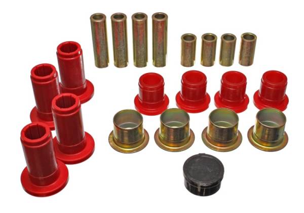 Energy Suspension - Energy Suspension 94-01 Ram 1500 / 94-02 Ram 2500/3500 2WD Red Front Control Arm Bushing Set - 5.3124R