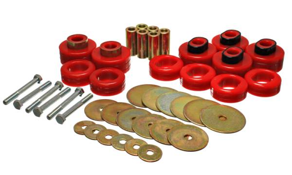 Energy Suspension - Energy Suspension Cab Mount Set - Std Cab - Red - 5.4116R