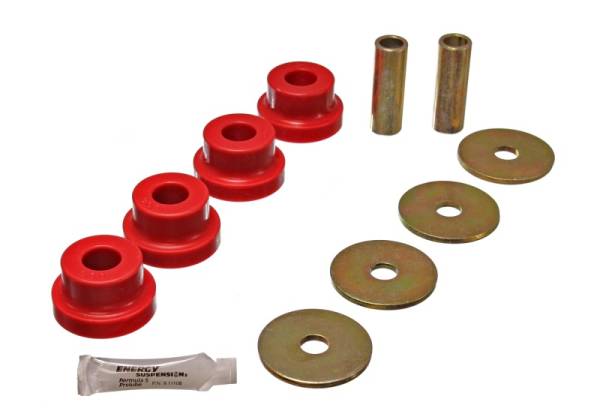 Energy Suspension - Energy Suspension 70-78 Nissan 240Z/260Z/280Z Red Differential Carrier (Mustache Bar) Bushings - 7.1102R