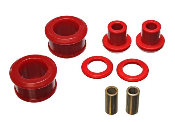 Energy Suspension - Energy Suspension 90-96 Nissan 300ZX Red Rear Differential Carrier Bushing Set (Must reuse all metal - 7.1108R