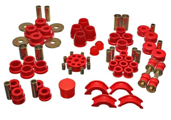 Energy Suspension - Energy Suspension 70-70 Nissan 240Z Red Hyper-Flex Master Bushing Set - 7.18101R
