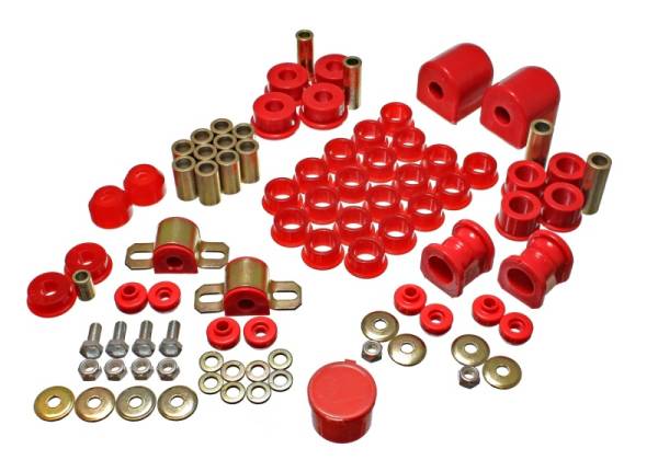 Energy Suspension - Energy Suspension 91-94 Nissan Sentra/NX1600/2000 Red Hyper-Flex Master Bushing Set - 7.18104R