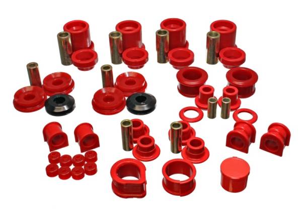 Energy Suspension - Energy Suspension 90-96 Nissan 300ZX Red Hyper-Flex Master Bushing Set (Sway bar end link bushings a - 7.18105R