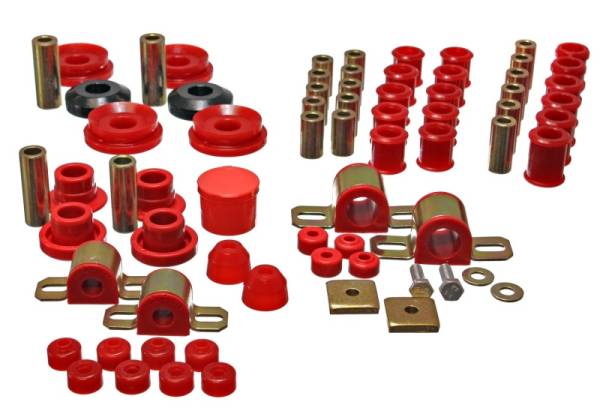 Energy Suspension - Energy Suspension 95-98 Nissan 240SX (S14) Red Hyper-Flex Master Bushing Set - 7.18107R