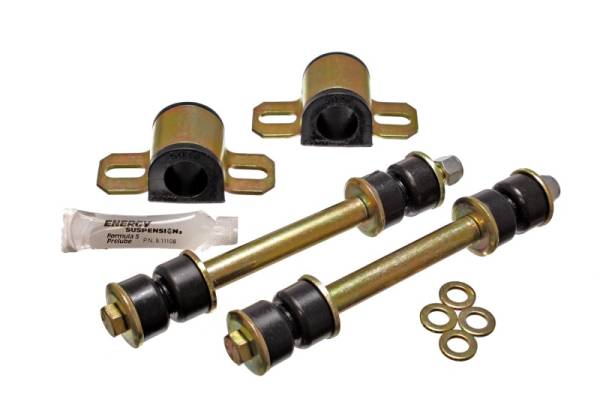 Energy Suspension - Energy Suspension 86-97 Nissan 720 & Hardbody PickUp 2WD Black 23mm Front Sway Bar Frame Bushings - 7.5108G