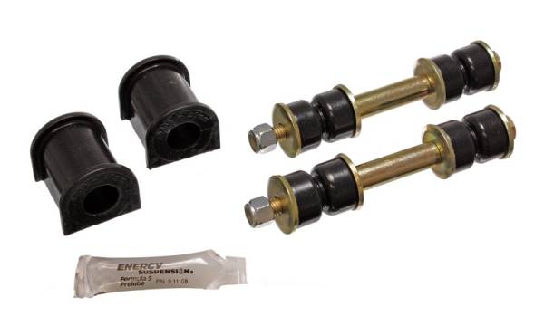 Energy Suspension - Energy Suspension 86-97 Nissan 720 & Hardbody PickUp 4WD Black 20mm Front Sway Bar Frame Bushings - 7.5109G