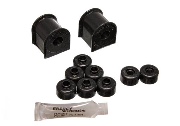 Energy Suspension - Energy Suspension 89-94 Nissan 240SX (S13) Black 15mm Rear Sway Bar Bushing Set - 7.5122G