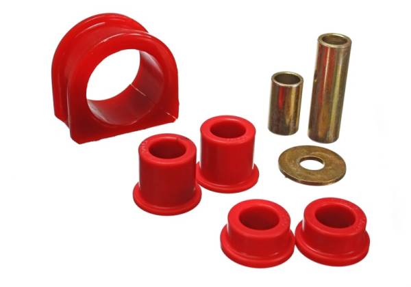 Energy Suspension - Energy Suspension Steering Rack Bushing Set - Red - 8.10104R