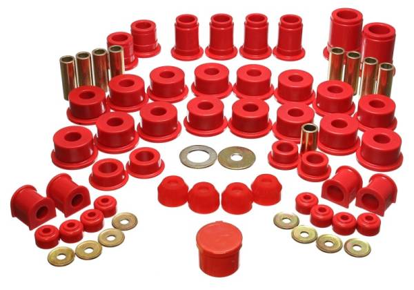 Energy Suspension - Energy Suspension 90-95 Toyota 4 Runner 2WD/4WD Red Hyper-Flex Master Bushing Set - 8.18103R