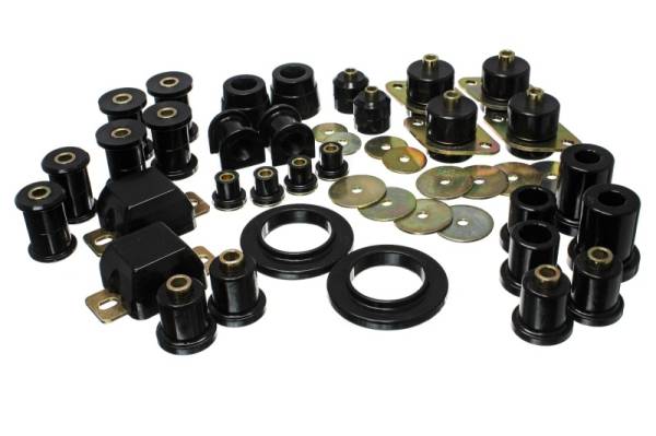 Energy Suspension - Energy Suspension 05-13 Toyota Tacoma 4WD/Prerunner 2WD Black Hyper-Flex Master Bushing Set - 8.18113G