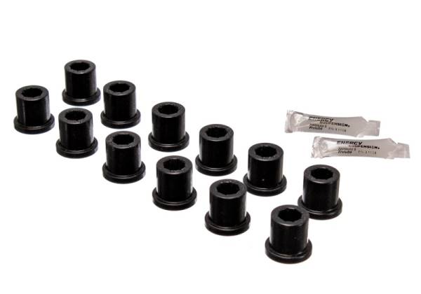 Energy Suspension - Energy Suspension Rear Spring & Shackle Bushing - Black - 8.2101G