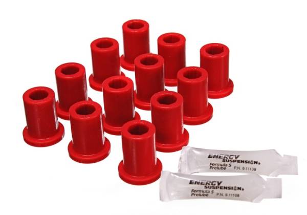 Energy Suspension - Energy Suspension Toy 4 X Sprg Bush O.E.M. Fj40 - Red - 8.2105R