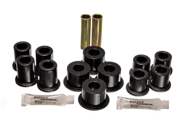 Energy Suspension - Energy Suspension 89-94 Toyota Pick Up 2WD (Exc T-100/Tundra) Black Rear Leaf Spring Bushing Set - 8.2107G