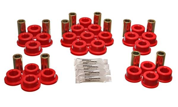Energy Suspension - Energy Suspension 87-92 Toyota Supra Red Rear Control Arm Bushing Set - 8.3127R