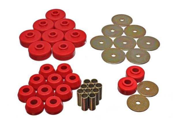 Energy Suspension - Energy Suspension 84-88 Toyota 4-Runner Red Body Cab Mount Set - 8.4102R