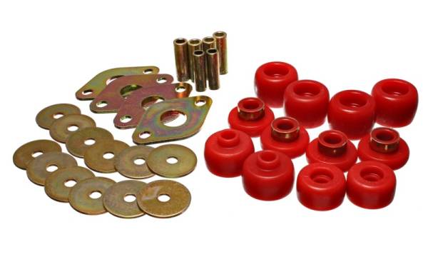 Energy Suspension - Energy Suspension 93-98 Toyota T100 Red Body Cab Mount Set - 8.4105R