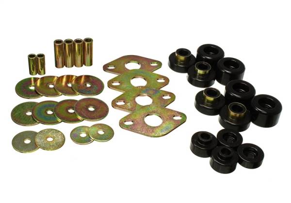 Energy Suspension - Energy Suspension 01-04 Toyota Tacoma Prerunner Body Bushing Mount Set - Black - 8.4112G