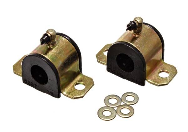 Energy Suspension - Energy Suspension 00-05 Toyota Celica Black 22mm Front Sway Bar Frame Bushings (Greaseable Frame Bus - 8.5124G
